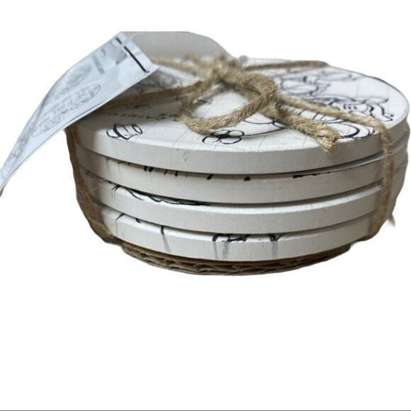 Mickey Mouse and Friends Coaster Set Sketch Minnie Drink Home Furniture Parks - Picture 3 of 7